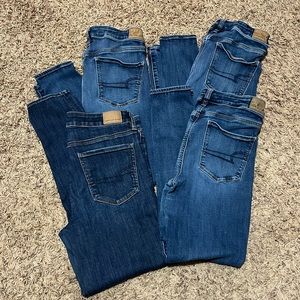 Lot of 4 American Eagle High Rise Jeggings